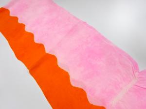 正絹　縮緬地　絞り　帯揚げ